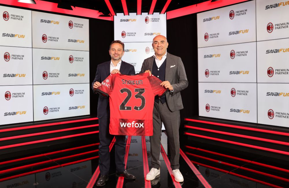 La partnership tra Milan e SNAIFUN (Photo via AC Milan)