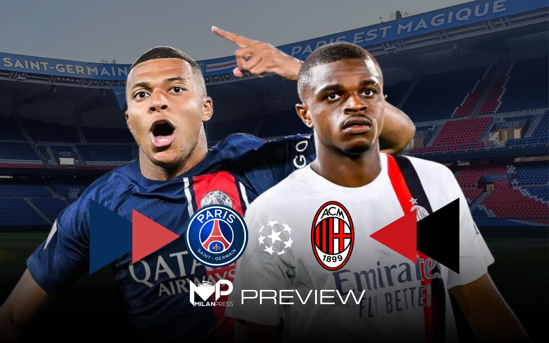 PSG-Milan Champions League Preview - MilanPress, robe dell'altro diavolo