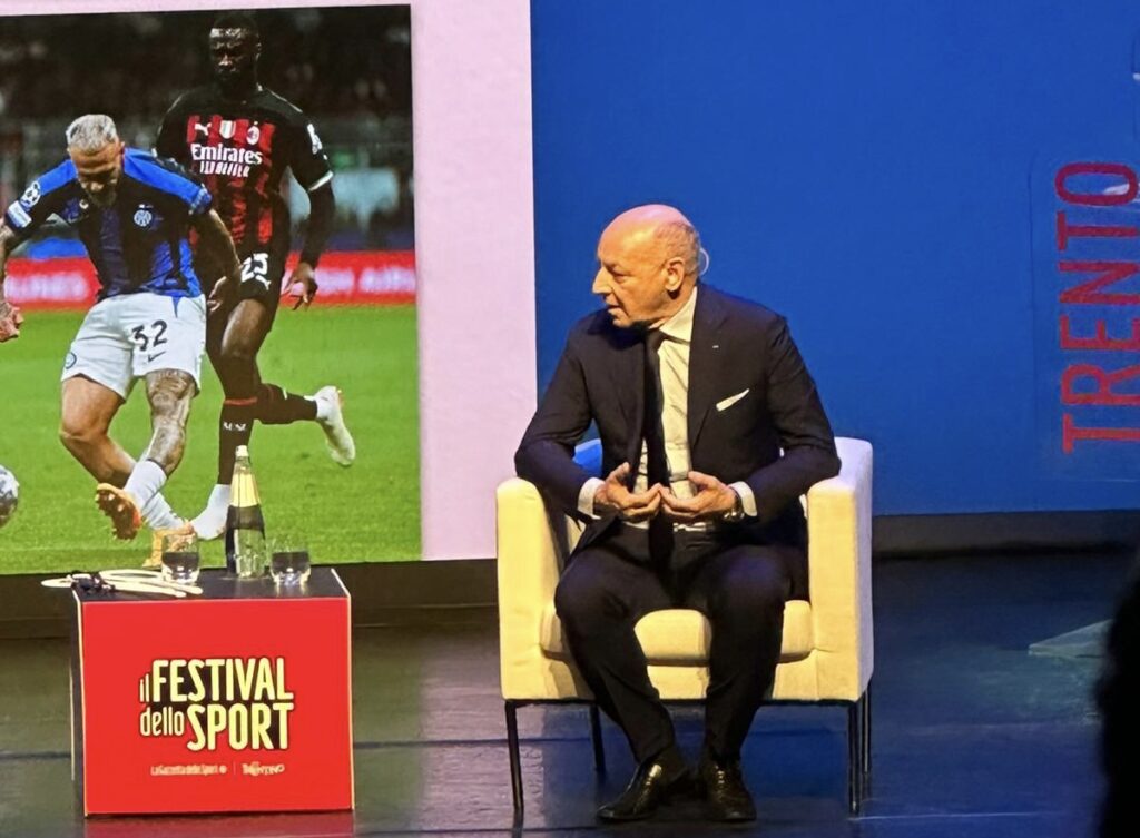 Inter: l'amministratore delegato Giuseppe Marotta al Festival dello Sport 2023 - MilanPress, robe dell'altro Diavolo