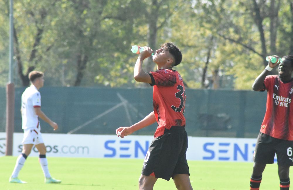 Milan Primavera: Alessandro Bonomi, Clinton Nsiala - MilanPress, robe dell'altro diavolo Milan Primavera: Alessandro Bonomi, Clinton Nsiala - MilanPress, robe dell'altro diavolo