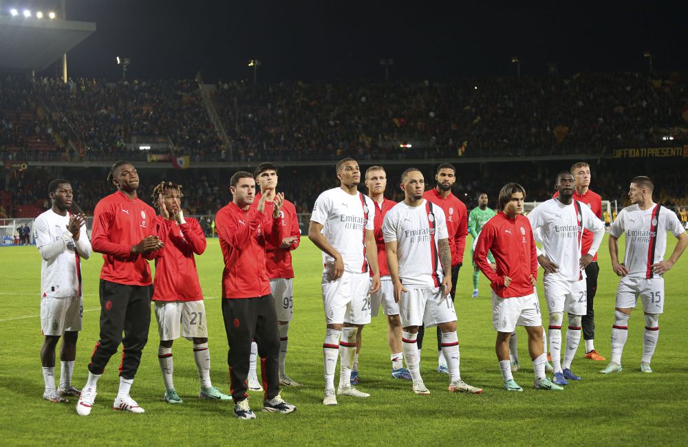 Milan: Yunus Musah, Rafael Leao, Samuel Chukwueze, Davide Calabria, Davide Bartesaghi, Malick Thiaw, Tommaso Pobega, Noah Okafor, Ruben Loftus-Cheek, Luka Romero, Fikayo Tomori, Lapo Nava, Luka Jovic (Photo Credit: Agenzia Fotogramma)