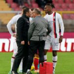 Milan: l'infortunio di Rafael Leao (Photo Credit: Agenzia Fotogramma)