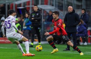 Milan-Fiorentina: Christian Pulisic e Fabiano Parisi (Photo Credit: Agenzia Fotogramma)