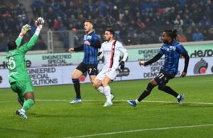 Atalanta-Milan: Ademola Lookman, Alessandro Florenzi, Teun Koopmeiners, Mike Maignan (Photo Credit: Agenzia Fotogramma)