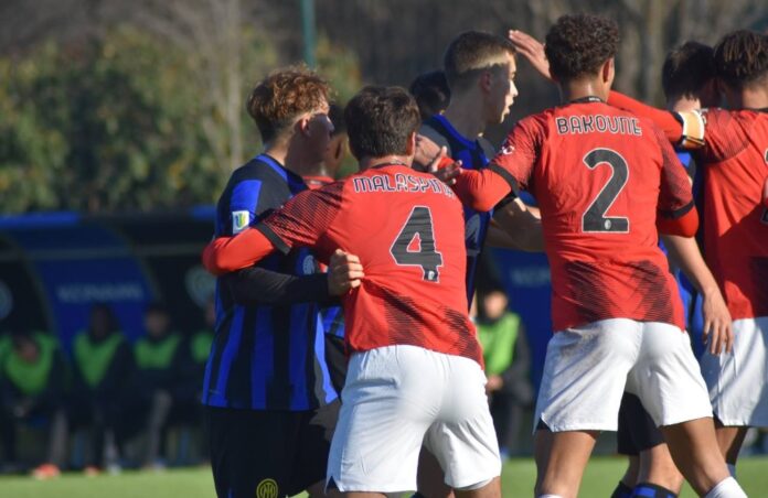 Inter-Milan Primavera: Mattia Malaspina, Adam Bakoune - MilanPress, robe dell'altro diavolo