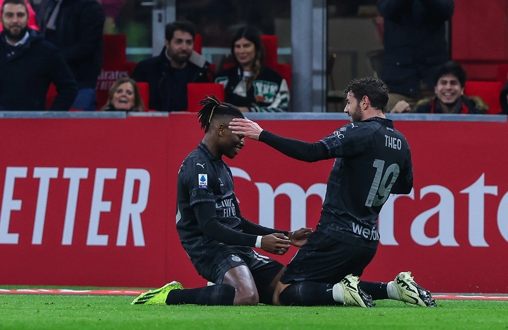 Milan: Rafael Leao e Theo Hernandez (Photo Credit: Agenzia Fotogramma)