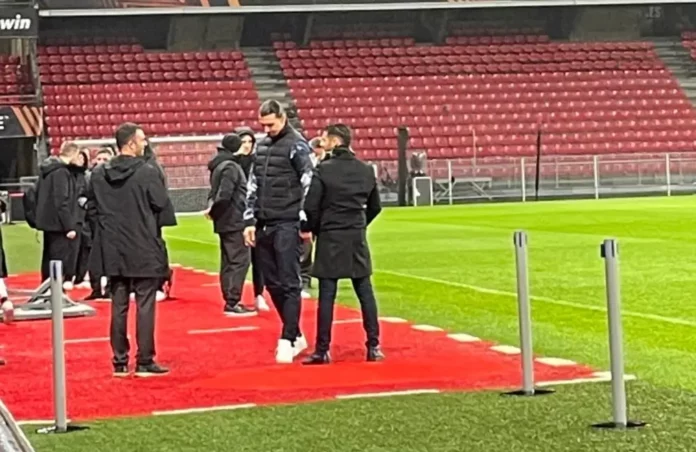 Zlatan Ibrahimovic e Geoffrey Moncada al Roazhon Park di Rennes - MilanPress, robe dell'altro diavolo