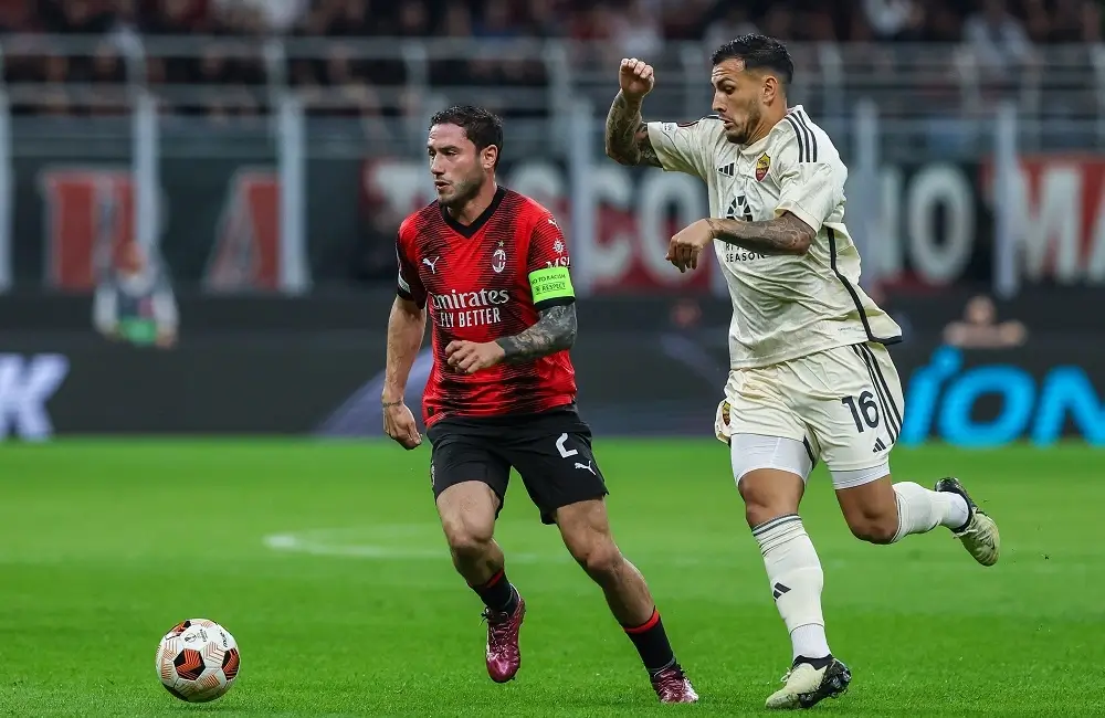 Milan-Roma: Davide Calabria, Leandro Paredes (Photo Credit: Agenzia Fotogramma)