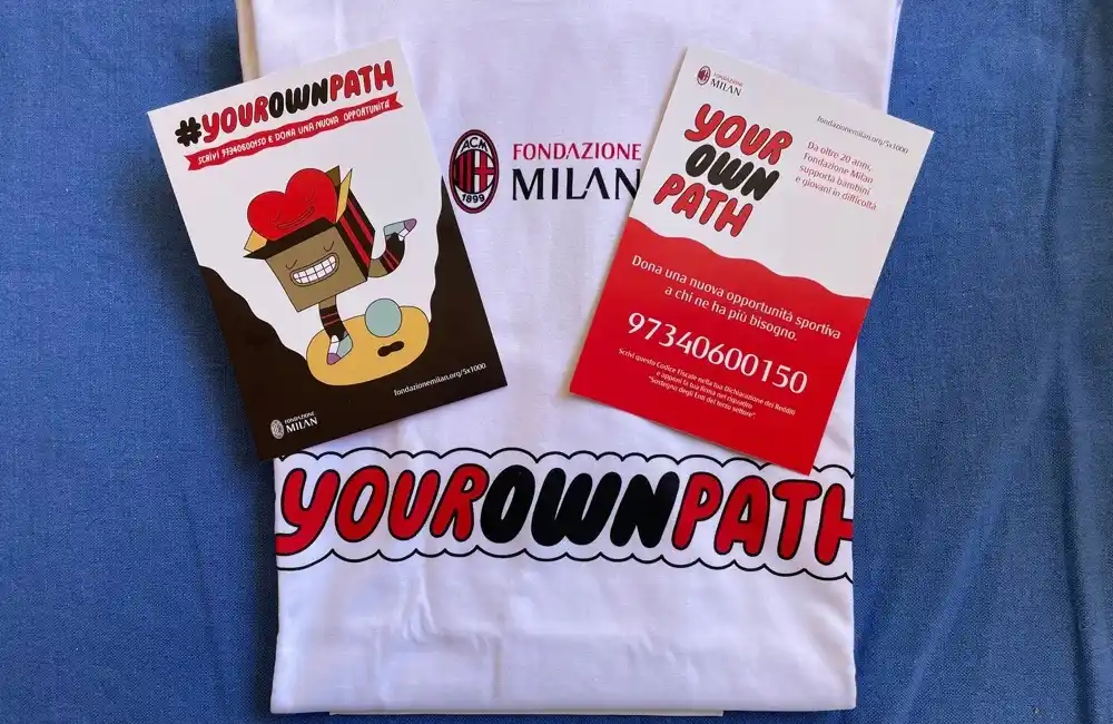 Fondazione Milan - maglietta Your Own Path