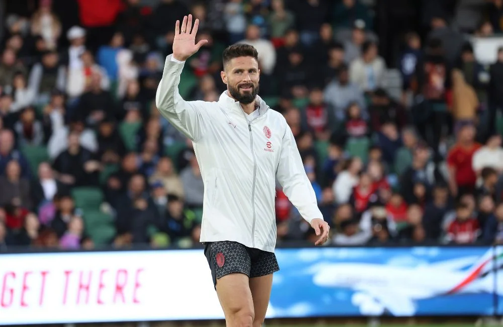 Milan: Olivier Giroud (Photo via AC Milan) Milan: Olivier Giroud (Photo via AC Milan)