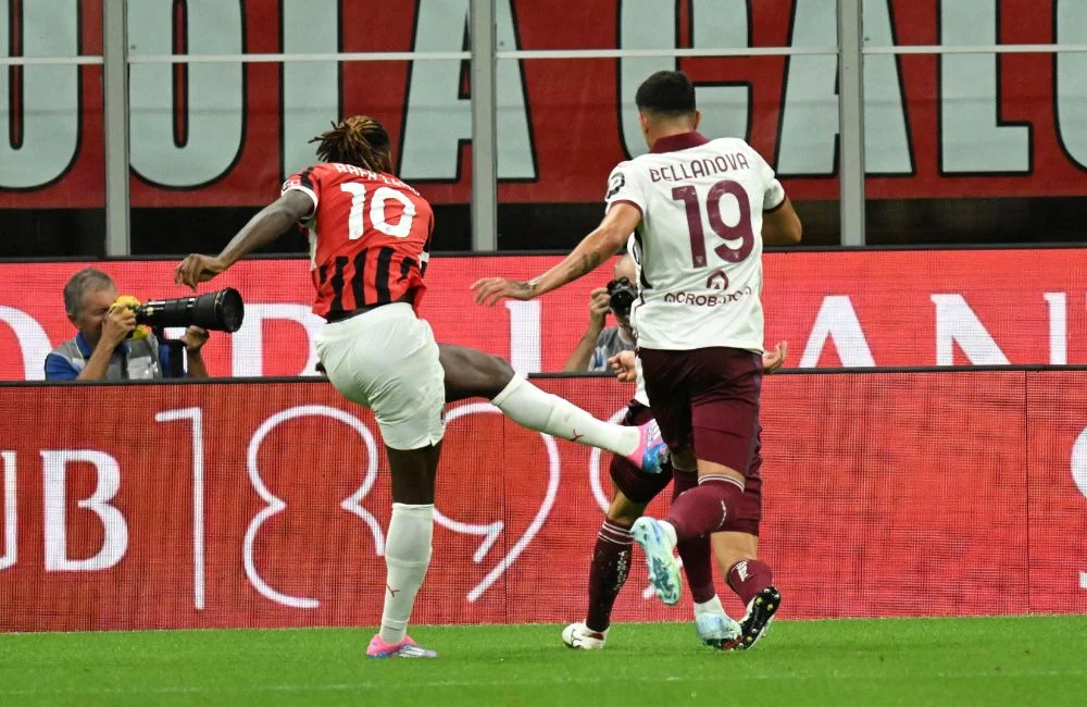 Milan-Torino: Rafael Leao, Raoul Bellanova (Photo Credit: Agenzia Fotogramma) Milan-Torino: Rafael Leao, Raoul Bellanova (Photo Credit: Agenzia Fotogramma)