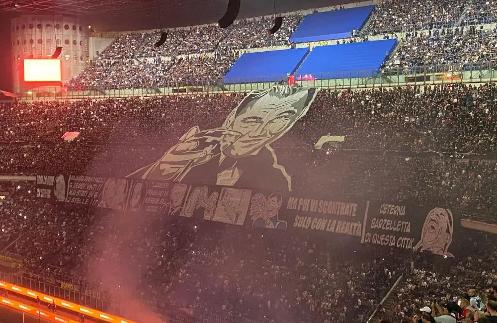 Milan: la coreografia della Curva Sud per il derby - MilanPress, robe dell'altro diavolo