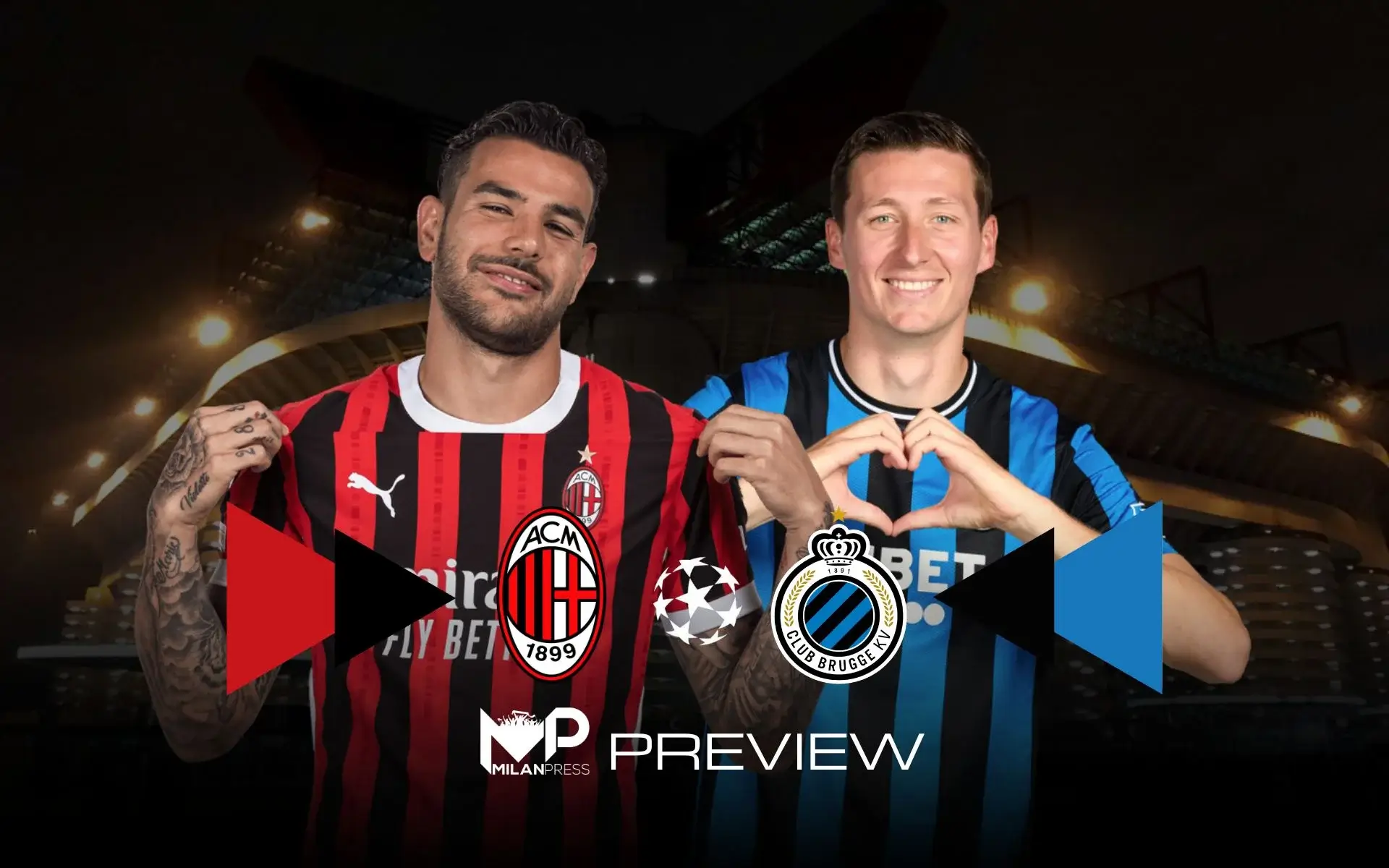 Milan-Club Brugge Champions League Preview - MilanPress, robe dell'altro diavolo Milan-Club Brugge Champions League Preview - MilanPress, robe dell'altro diavolo