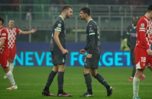 Milan-Girona: Strahinja Pavlovic, Matteo Gabbia (Photo Credit: Agenzia Fotogramma)