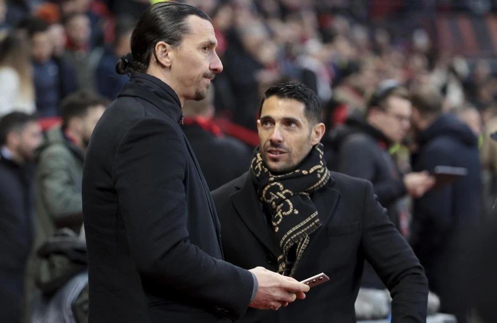Milan: Zlatan Ibrahimovic, Geoffrey Moncada (Photo Credit: IPA Agency)