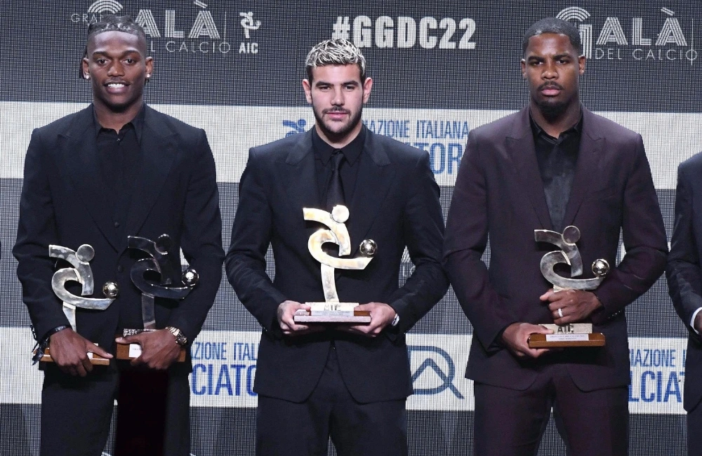 Milan: Rafael Leao, Theo Hernandez, Mike Maignan (Photo Credit: IPA Agency) Milan: Rafael Leao, Theo Hernandez, Mike Maignan (Photo Credit: IPA Agency)