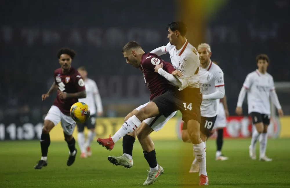 Torino-Milan: Nikola Vlasic, Tijjani Reijnders (Photo Credit: IPA Agency) Torino-Milan: Nikola Vlasic, Tijjani Reijnders (Photo Credit: IPA Agency)