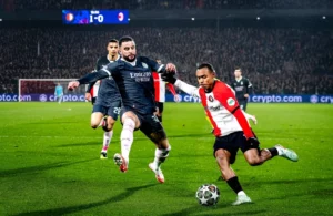 Feyenoord-Milan: Kyle Walker, Igor Paixao (Photo Credit: IPA Agency)