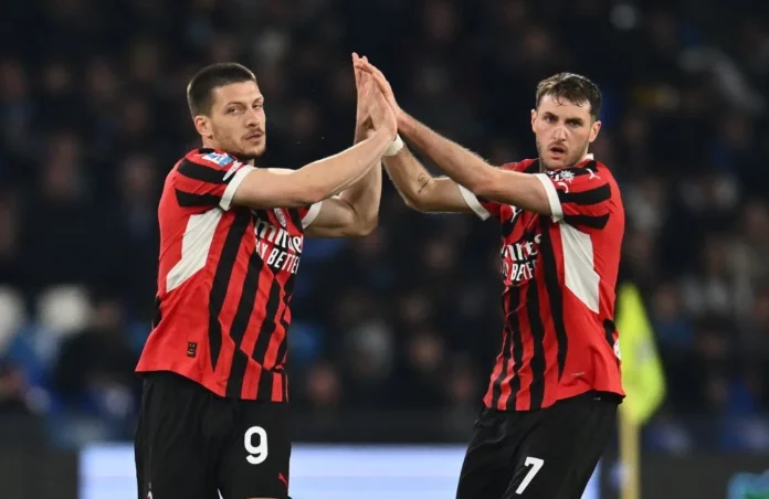 Milan: Luka Jovic, Santiago Gimenez (Photo Credit: IPA Agency)