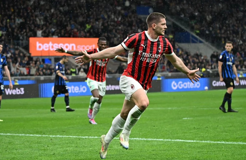 Inter-Milan: l'esultanza di Luka Jovic (Photo Credit: IPA Agency)