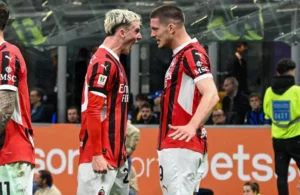 Milan: Alex Jimenez, Luka Jovic (Photo Credit: IPA Agency)