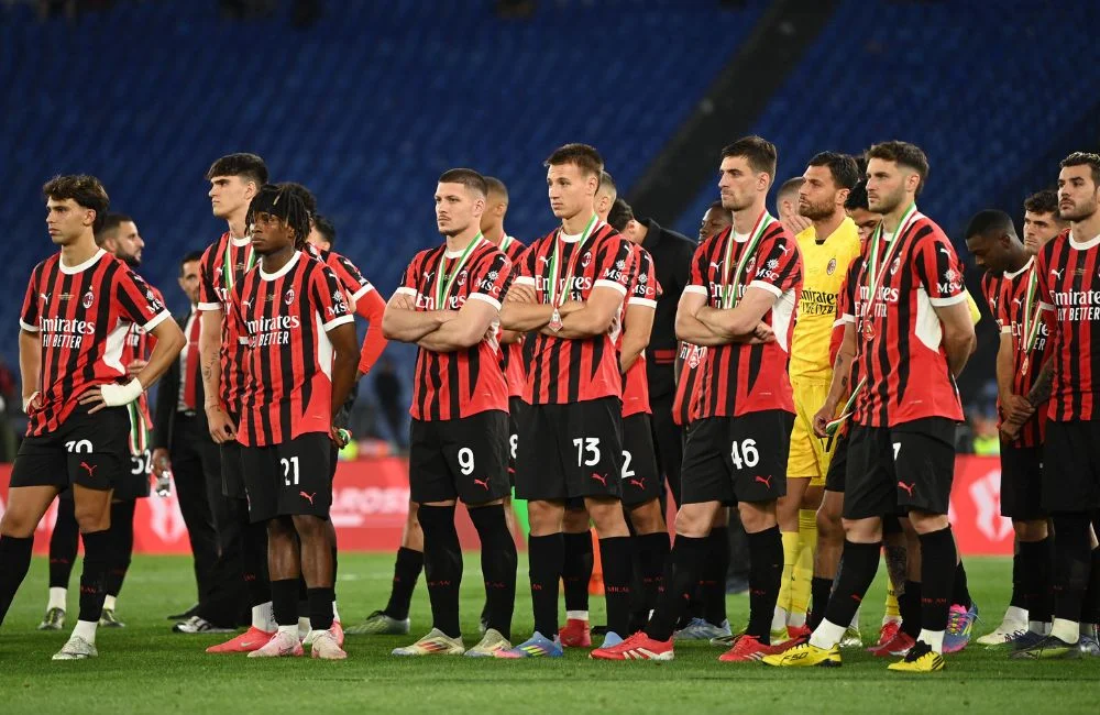 Milan: Joao Felix, Davide Bartesaghi, Samuel Chukwueze, Luka Jovic, Francesco Camarda, Matteo Gabbia, Marco Sportiello, Santiago Gimenez, Theo Hernandez (Photo Credit: IPA Agency) Milan: Joao Felix, Davide Bartesaghi, Samuel Chukwueze, Luka Jovic, Francesco Camarda, Matteo Gabbia, Marco Sportiello, Santiago Gimenez, Theo Hernandez (Photo Credit: IPA Agency)
