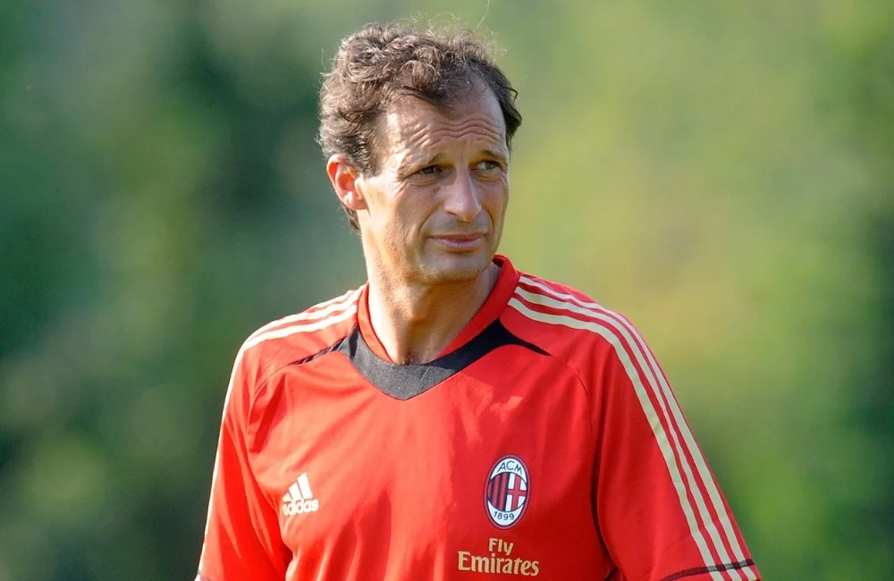 Massimiliano Allegri nella sua prima esperienza al Milan (Photo Credit: IPA Agency) Massimiliano Allegri nella sua prima esperienza al Milan (Photo Credit: IPA Agency)