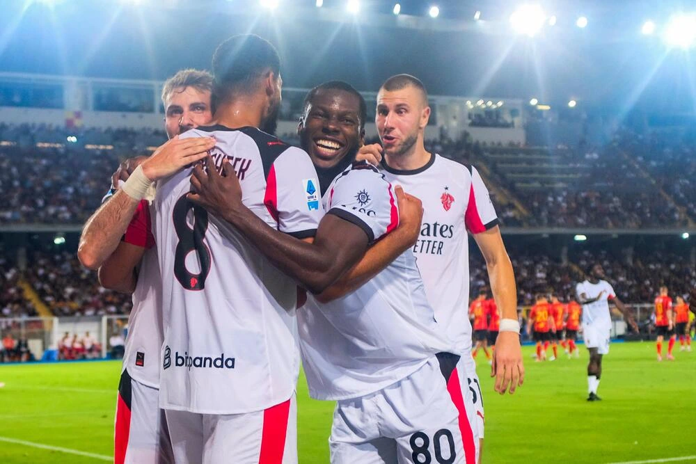 Milan: Ruben Loftus-Cheek, Yunus Musah, Strahinja Pavlovic, Santiago Gimenez (Photo Credit: Antonio Balasco / IPA Sport / IPA via IPA Agency) Milan: Ruben Loftus-Cheek, Yunus Musah, Strahinja Pavlovic, Santiago Gimenez (Photo Credit: Antonio Balasco / IPA Sport / IPA via IPA Agency)