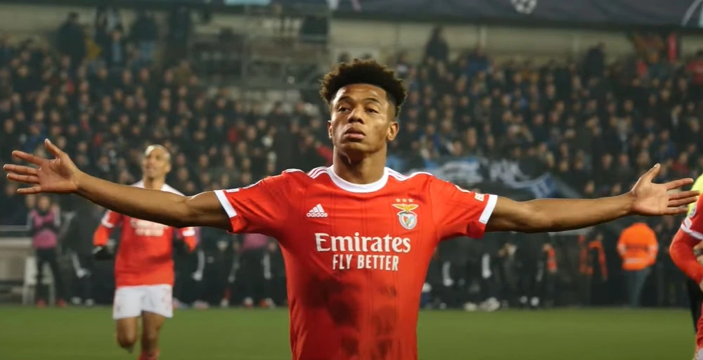 David Neres ai tempi del Benfica (fonte: Wikimedia Commons)