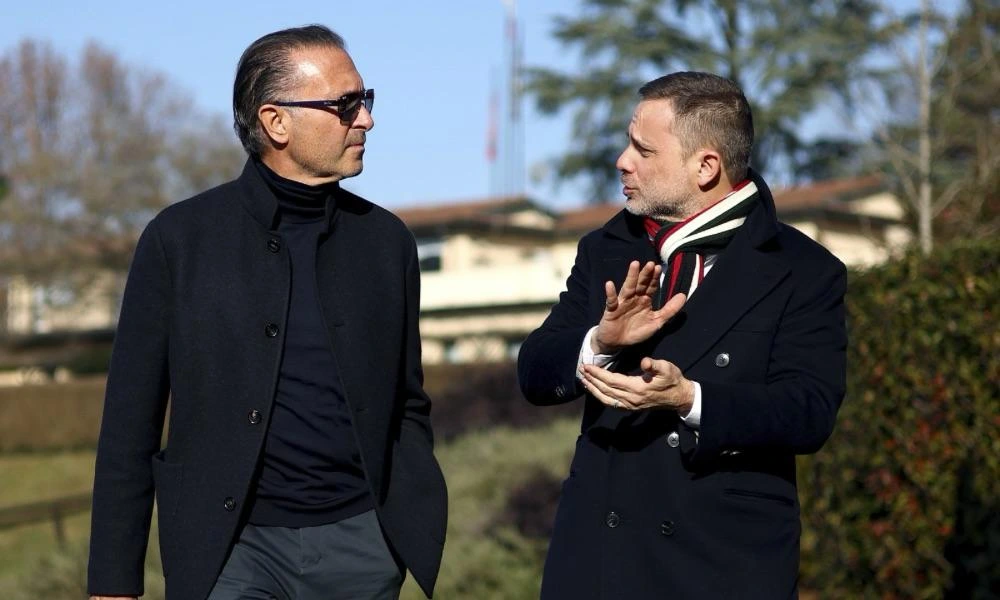 Milanello: Gerry Cardinale, Giorgio Furlani (Photo Credit: AC Milan)