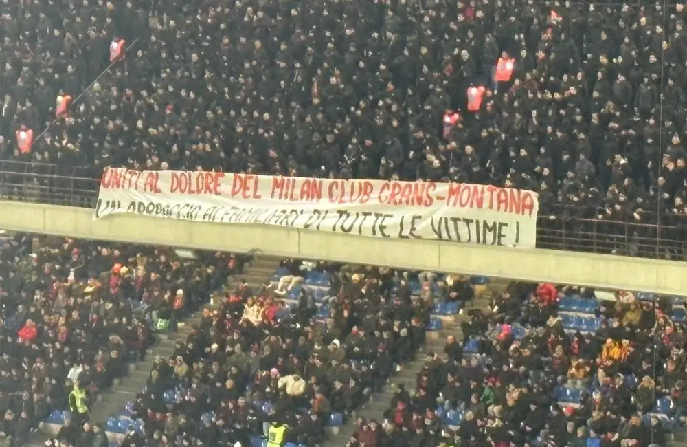 Curva Sud, il messaggio per la tragedia Crans-Montana - MilanPress, robe dell'altro diavolo Curva Sud, il messaggio per la tragedia Crans-Montana - MilanPress, robe dell'altro diavolo