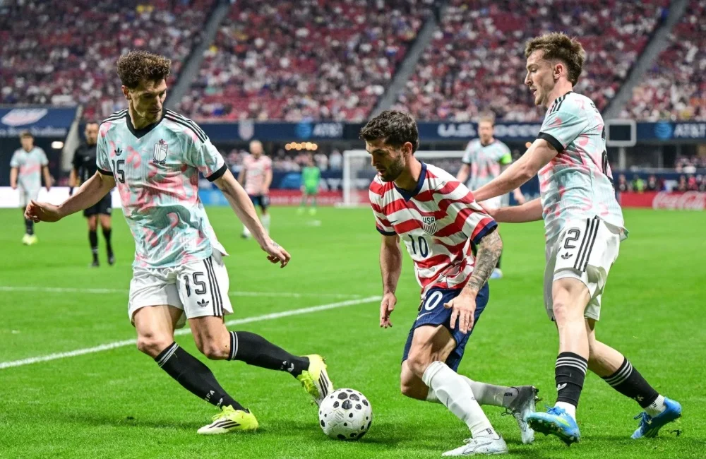 USA-Belgio: Christian Pulisic, Alexis Saelemaekers (Photo Credit: IPA Agency) USA-Belgio: Christian Pulisic, Alexis Saelemaekers (Photo Credit: IPA Agency)