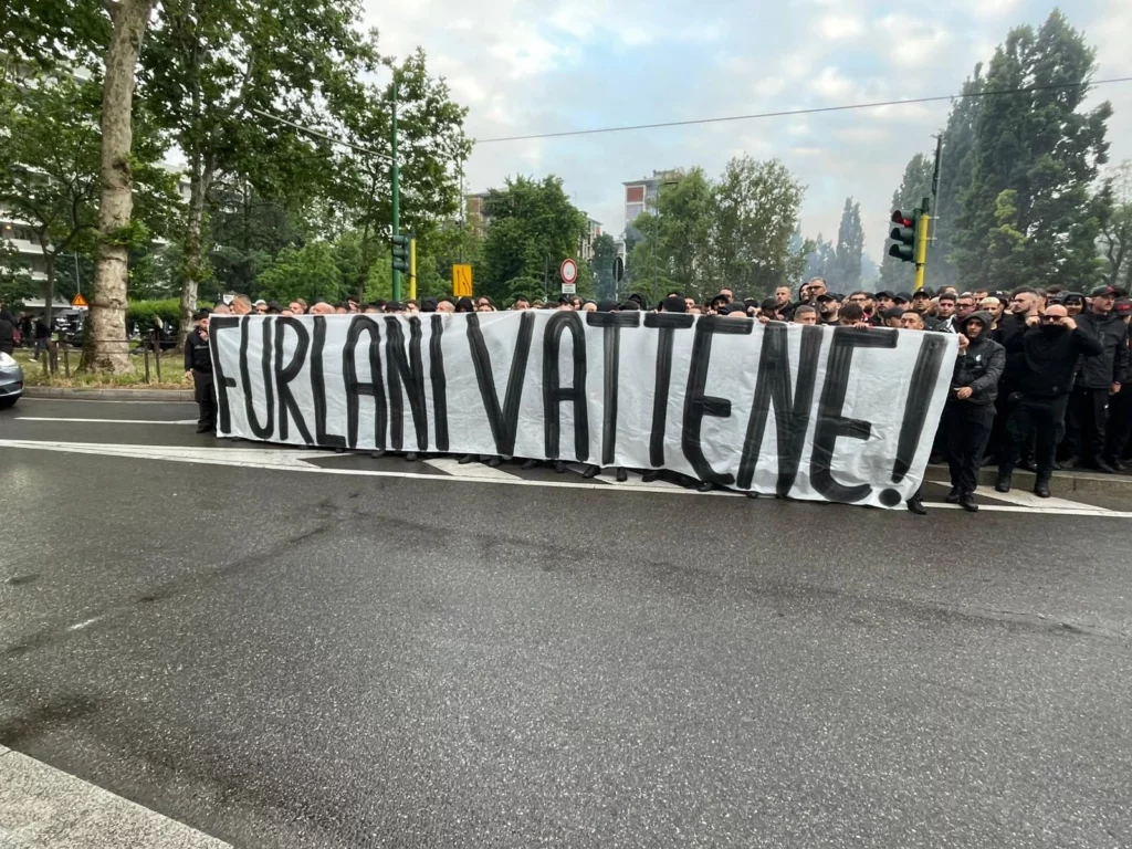 Protesta Curva Sud