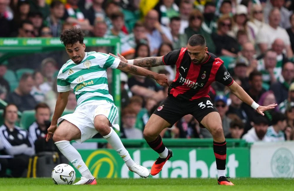Celtic-Milan: Mario Gila (Photo Credit: Andrew Milligan / PA Wire / PA Images via IPA Agency) Celtic-Milan: Mario Gila (Photo Credit: Andrew Milligan / PA Wire / PA Images via IPA Agency)