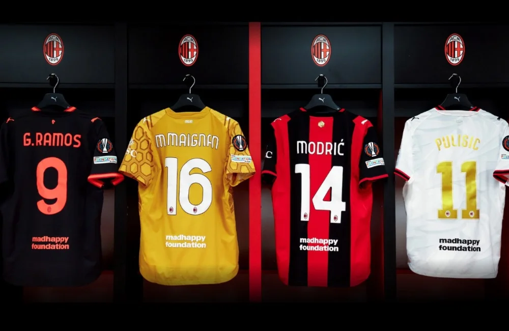 Milan e The Madhappy Foundation (Photo via AC Milan) Milan e The Madhappy Foundation (Photo via AC Milan)