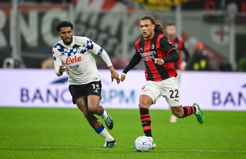 Milan-Atalanta: Diego Moreira, Ederson (Photo Credit: Tiziano Ballabio / IPA Sport / IPA via IPA Agency)