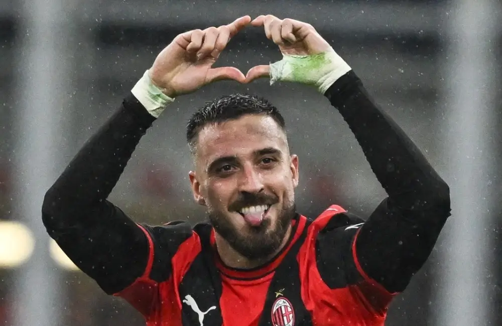 Milan: l'esultanza di Mario Gila (Photo Credit: Tiziano Ballabio / IPA Sport / IPA via IPA Agency)