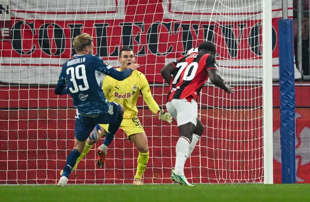 Salisburgo-Milan: Leandro Morgalla, Alphadjo Cisse (Photo Credit: Marco Steinbrenner / DeFodi Images / IPA via IPA Agency)
